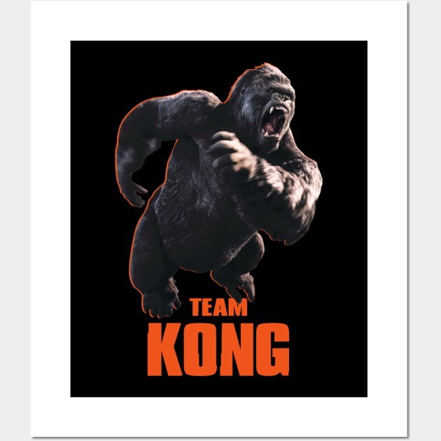 Godzilla vs Kong - Official Team Kong Neon Wall Art by Pannolinno